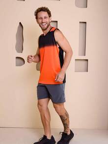 Men's Sublimated Grade Breathable Tank Top For Workout Gym Simple Summer Regular Fit No Halloween - 橘色 - 查看 7