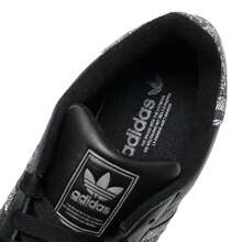 Adidas 男女通用休闲运动鞋 SUPERSTAR II 低帮系带舒适轻便日常户外鞋 - 黑色/亮金屬鐵灰/深灰色 - 查看 6