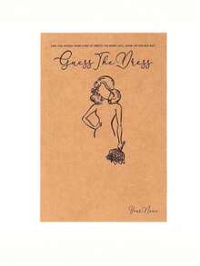 Juegos de ducha nupcial, el conjunto de juegos de regalo del vestido de la novia - Incluye 10 tarjetas y 10 lápices blancos para adivinanzas interactivas de los invitados, juegos de despedida de soltera, juegos de gallina, adecuados para decoraciones de fiestas de bodas y juegos interactivos divertidos para invitados, juegos de boda para diversión, artículos de fiesta DIY decoración de Halloween, Navidad y suministros para fiestas de cumpleaños - Multicolor - Ver 11