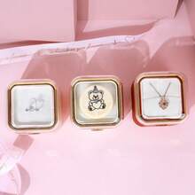 1件创意惊喜盒，旋转蛋糕蜡烛首饰包装盒，戒指项链自动旋转礼盒，生日/情人节礼物包装 - 小熊首飾盒 - 查看 10