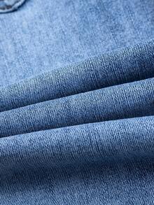 Boys' Fashion Distressed Denim Jeans, Cotton Stretch Casual Comfortable Fit, Light Blue Wash - Medium Wash - View 11