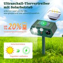 Repellente per gatti ad ultrasuoni, repellente per animali, repellente per gatti da giardino, confezione da 2, modalità automatica, sensore PIR impermeabile, repellente per cani a LED, repellente per gatti contro gatti, cani, uccelli, volpi, topi - Verde - Visualizzare 3