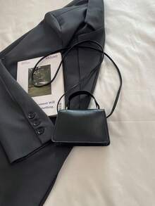 迷你前卫女士手提包，适合口红、香水、儿童 - 黑色 - 查看 9