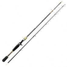 Vara de Pesca p/ Carretilha Carbono 1.65m 20lbs 2 Partes c/ Capa - Preto - Visão 2