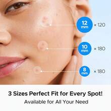 510pcs Transparent Acne Pimple Patch, Containing Tea Tree Oil Quality Ingredients, Gentle & Non-Irritating, Alcohol-Free, Scar Covering, Hydrocolloid Material, Comfortable Patch