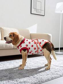 Dog Recovery Suit Female, Dog For Surgery, Female Spay And Male Neuter For Post-Op Care, Prevent Licking Puppy - Red - View 18