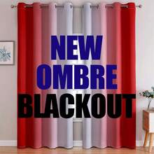 G2000 Blackout Curtains & Drapes For Bedroom Living Room 84 Inches Long Purple And Greyish White Room Darkening Window Treatments Ombre Thermal Insulated Light Blocking Grommet Backdrop 2 Panels Set-FUNALING - 紅色 - 查看 12