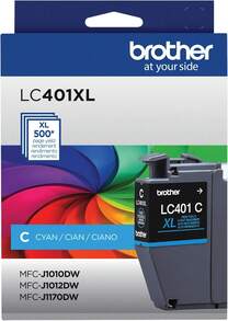 Genuine High Yield Cyan Ink Cartridge, LC401XLCS, Cyan And Black,23715270 - Dusty Purple - View 2
