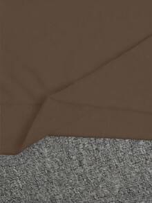 Women's Casual V-Neck Ribbed Sleeve Long Sleeve Top + Long Pants Set, Comfortable & Minimalist, Autumn/Winter - Brown - View 3
