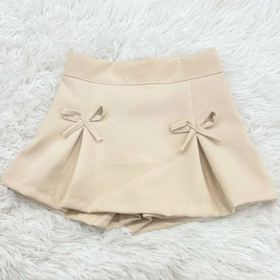 CHILDREN'S TAILORED SKIRT SHORTS FOR WOMEN - 米色 - 查看 1
