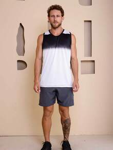 Men's Sublimated Grade Breathable Tank Top For Workout Gym Simple Summer Regular Fit No Halloween - 白色 - 查看 8