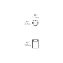 Simplehuman 1.5 Liter / 0.4 Gallon Mini Countertop Trash Can, Brushed Stainless Steel - Black - View 2