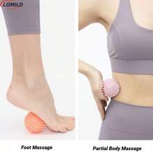 2 Stücke LOMILD Faszienball, 6CM Massageball für Muskel- und Faszienlockerung, Muskelentspannung, Yoga Fitness Schulter Nacken Fuß Massageball, Tiefengewebsstimulation, Muskelregeneration, Schmerzlinderung, langanhaltend, Igel-Design