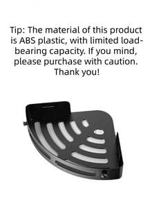 1 pieza/2 piezas/3 piezas Estante de ducha de esquina, Estante de almacenamiento de baño negro, de gran capacidad montado en la pared, sin necesidad de perforar, Estante de champú montado en la pared, Toallero de baño montado en la pared, Soporte triangular montado en la pared, Estante de almacenamiento de baño autoadhesivo, Estante de almacenamiento de ducha