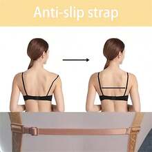 3 Peças Suporte de Alça de Sutiã Anti Deslizante Elástico Ajustável, Acessório de Roupa Íntima, Fixador de Alça de Sutiã, Clipe Ajustável Anti Deslizante para Alça de Sutiã - Alça de Ombro Elástica Confortável, Adequado para Roupa Íntima Feminina, Vermelho, Bege, Preto, Branco e Rosa, Ajuste Firme