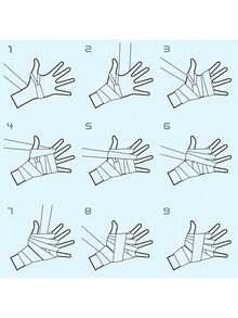 Vendas de boxeo, guardamanos de boxeo, vendas elásticas para manos, paquete de 2 vendas deportivas (5), vendas para artes marciales mixtas Guardamanos elásticos para protección de muñecas y nudillos - Negro - Ver 11