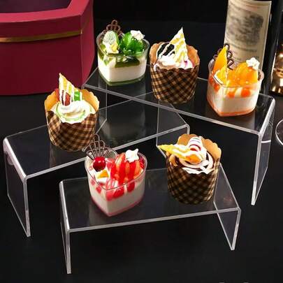 Acrylic Cake Stand - Round Cake Display Rack With Sturdy Base, Ideal For Holidays, Parties, Weddings, Birthday Celebrations And Perfume Organization, Party Display Rack | Modern Aesthetics | Durable Acrylic, Cake Decor, Cake/Cake Stand Display, Donut Rack, Dessert/Rack Display