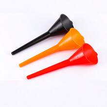 1 قمع سيارة، أداة ملء البنزين، إناء بلاستيكي مقاوم للرذاذ، أداة تزويد الوقود للدراجات النارية، قطع غيار السيارات [متوفر بألوان متعددة] - متعدد الألوان - مشاهدة 2