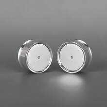 2 件全新 DIY 耳塞 不锈钢耳道塞 穿孔饰品 扩耳器 吊坠耳塞 女士耳环 - round - 查看 18