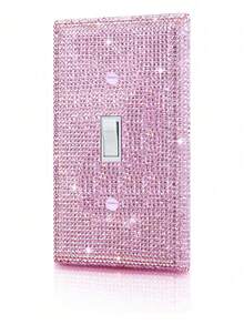 Wall Plate Light Switch Cover, Standard Size 4.50" X 2.76", Silver Rhinestones Bling Decorative Wall Plate Light Switch Outlet Cover For Bedroom Accessories Home Decor (Single Gang Toggle),Stickers,Wall Decal, Vinyl Decal For Home Decorations,Spring Decoration Items Refresh Your Home,Rama Decoration Stickers Gifts Birthday Graduation - Silver - View 15