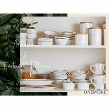 ONEMORE Ramekins - Platos de cerámica con borde café 6 onzas aptos para horno tazas de hornear moteadas para crema brulee pudín natillas de helado mesa de charcutería juego de 6 unidades color - Blancocremoso - Ver 8