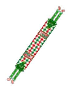 1pc/Set Christmas Tree, Snowman, Gingerbread Man, Reindeer Long Leg Table Runner, Linen Christmas Table Runner, 30*275cm Seasonal Kitchen Dining Table Decor, Christmas Party Decoration, Home Decor - Multicolor - View 13