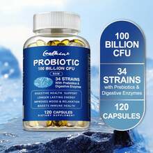 PSLALAE Probióticos 100 Mil Millones De UFC - Salud Digestiva E Intestinal - Alivia El Estreñimiento, La Diarrea, Los Gases Y La Hinchazón - 120 Unidades - 120 cápsulas - Ver 4