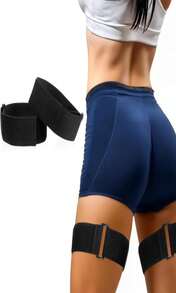2 Pcs Occlusion Bands Glutes Hip Building Blood Flow Restriction Bands BFR Bundle Booty Bands Best Fabric Resistance Bands For Women Exercising Your Butt Squat Thigh Fitness - ColorA - 查看 8