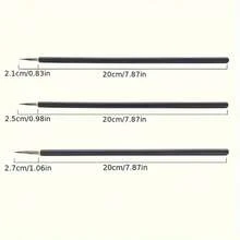 6 Pieces/Set Of Brushes, Brushstroke Tracing Line Figure Flower And Bird Fine Gold Style Brush, Copper Head Hook Brush, Exquisite Calligraphy Brush - màu đen - Xem 4