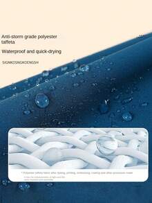 1pc Dog Waterproof Jacket Raincoat, Reflective Hooded Rain Jacket For Small Dogs Cats, Lightweight Dog Clothes With Leash Hole, Windproof Snowproof - Blue - View 9