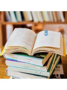 Simpeak 12 Piezas Separadores de Libros Marcadores Magnéticos, Bonitos Marcadores PáMagnéticos, Clips PáMagnéticos, Marcadores para Estudiantes Oficina Papelería Lectura, Cuadro - palabra - Ver 5