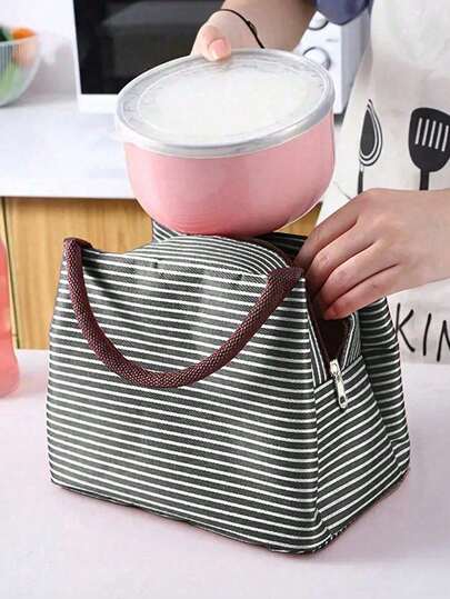 Portable Waterproof Insulated Food Bag – Foldable Oxford Cloth Lunch Storage With Shoulder Strap ,Travel Packaging Storage Box, Picnic Fork Spoon Knife Pouch Bag,Portable Stainless Steel Cutlery Set Bag,Portable Food Bag For Picnics, Work, Casual Outings,School Stuff,University Supplies,Travel Essentials