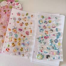 40张A5/A6双面光滑离型纸、可拆卸活页手册贴纸和纸胶带套装目录