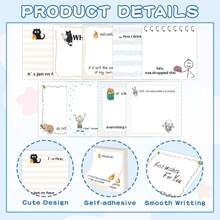 1/9 Pcs Funny Sticky Notes | 7.62cm X 7.62cm Self-Adhesive Note Pads, 30/270 Sheets Humorous Sticky Notes, Square Paper, For Work, Office, School, Home, Coworker Teacher Family Gifts - Multicolor - View 4