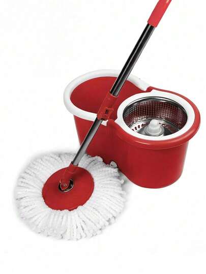 (nuevo) mopa con extractor, mopa giratoria con cubo, mopa mágica giratoria de 360°, mopa giratoria, mopa de microfibra, mopa giratoria para secar ahorrando tiempo y esfuerzo, conjunto de mopa, combinación de mopa, escoba y pala