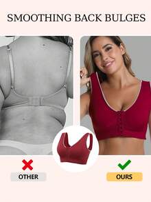 3pcs Women'S Removable Pad Sports Bra For Women, Zip-Up Design With Padded Support, Bras For Women Breathable And Skin-Friendly, Without Steel Ring, Shockproof And Anti-Sagging Yoga Underwear, Perfect For Sports, Fitness, And Yoga - Color A - 查看 4