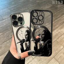 Funda magnética con diseño de perro y lentes, compatible con carga inalámbrica magnética. Compatible con phone 16 Pro Max, 16, 15 Pro, 14, 14 Plus/14 Pro Max, 13, 13 Pro, 12 Pro, 11/11 Pro y la serie Pro. Es un teléfono ideal para regalar a amigos, en cumpleaños y en fiestas. - Dorado - Ver 8