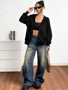 Women Outdoor Jackets - Black - View 7