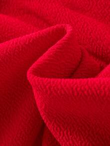 Girls' One-Shoulder Romper With Ruffle - Summer Fashion, Youthful, Comfortable And Elegant - 紅色 - 查看 4