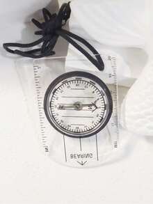 1pc Beginner Thumb Compass With Map Scale, Quick Repositioning, Suitable For Outdoor, Professional Surveying, Daily Emergency, Precise, Unbiased, Centimeter-Level Calibration, Professional-Grade, Precise Navigation, Orienteering Compass, Left-Hand Thumb-Style Map Compass For Students And Outdoor Use - Multicolor - View 9