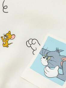 Balabala 汤姆和杰瑞男童叠层连帽衫，2025秋冬系列，可爱又保暖的卫衣