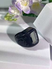 1 pieza Contador de anillo multifunción, Contador LED, Contador de dedos mini colorido, Contador electrónico preciso, Adecuado para recitación de festivales, Conteo de oraciones diarias de festivales, Aplicable para creyentes islámicos y practicantes religiosos de todas las edades - Multicolor - Ver 19