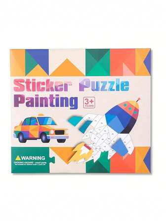 3D Geometric Stickers, Children's Handmade Kindergarten Creative Educational Toys, DIY Stickers For Early Childhood Concentration