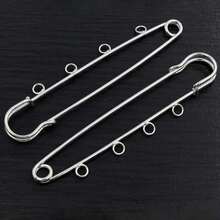 5pcs Craft Safety Pins Brooch Metal Sewing Pins With Loops Sewing Clothes Pins For Tags DIY Handmade Jewelry Making Accessories Findings - Brooch Pins - View 35