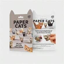 50pcs New DIY Paper Cats Origami Folding Animals - Multicolor - View 3