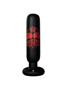 1 Piece 1.6m Adult Young People Universal Fitness Vertical Inflatable Sandbag Boxing Column Inflatable Tumbler Sandbag Punching Bag