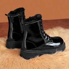 Jasna skóra czarna z aksamitem