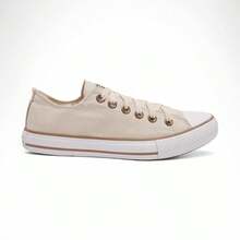 Women's Retro Sneakers – Comfort, Style And Grip With Rubber Sole - 米色 - 查看 5