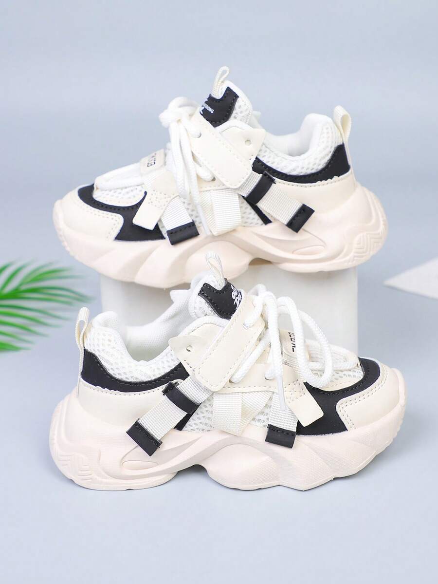 2025 Spring New Casual Children's Sports Shoes, Lightweight & Fashionable Thick-Soled Chunky Sneakers For Boys And Girls
