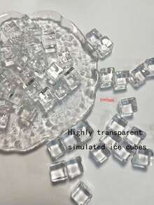 Imitation Crystal Stone Particles, Strip-Shaped Porcelain Painting Rhinestones, Asymmetrical Transparent Acrylic Small Stones, Used For Decorating Fake Ice Cubes. This Product Is Widely Used In Decoration, Pendants, Accessories, Clothing Accessories